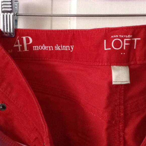 Skinny cords in red - Picture 2 of 2